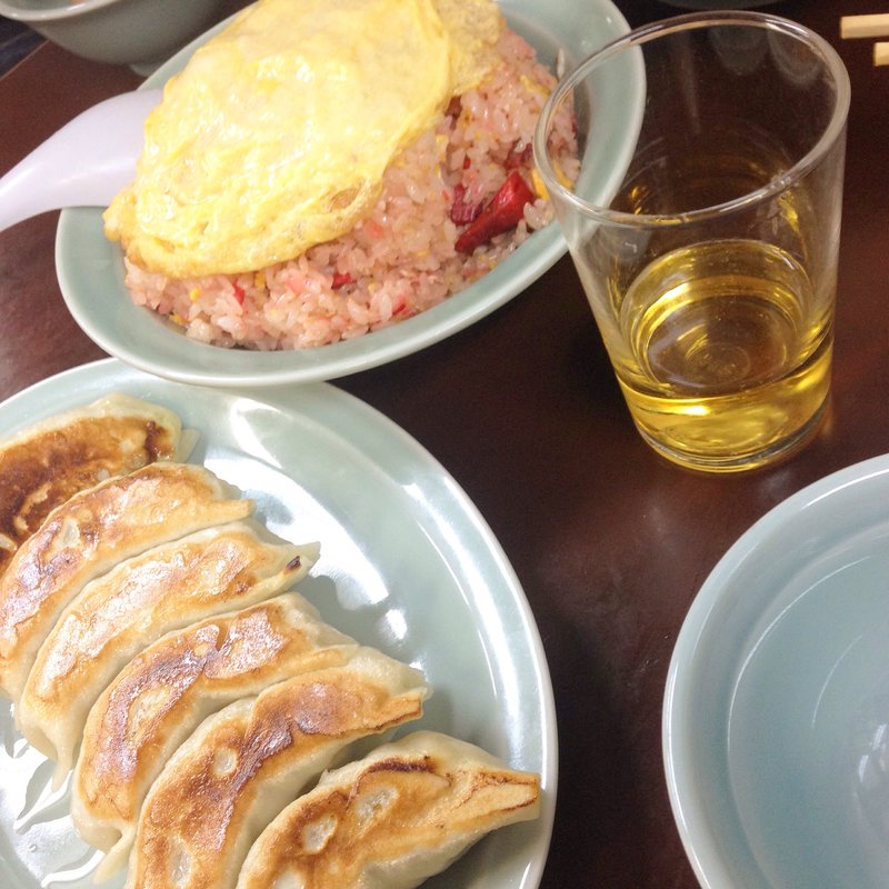 玉子チャーハンと餃子(みん亭 (珉亭))