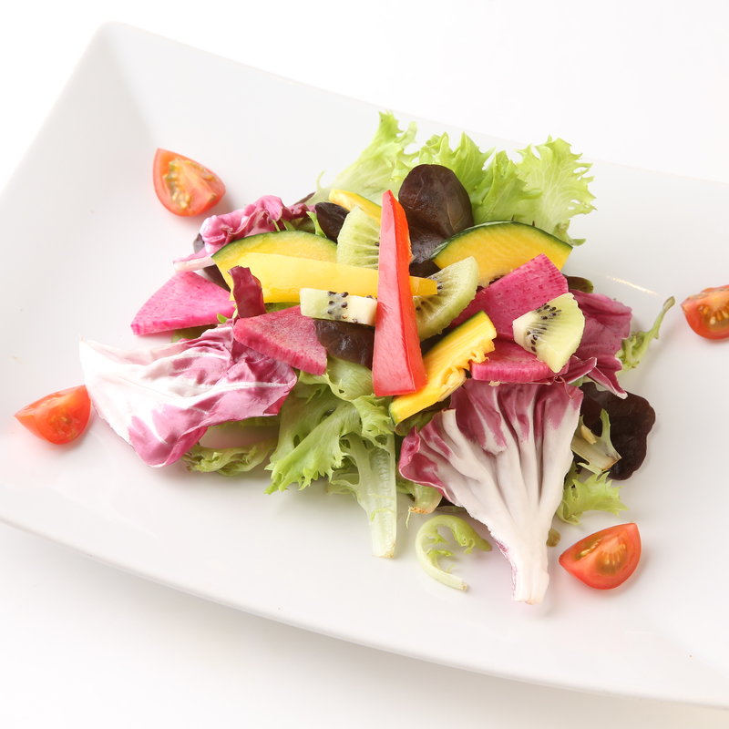 キウイとかぼちゃのサラダ( 神人秀菜)