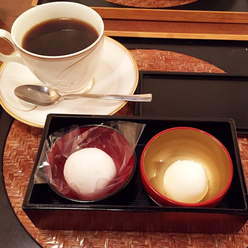 季節の蔵菓子と手作りシャーベット(珈童 愛宕店 （【旧店名】珈蔵）)