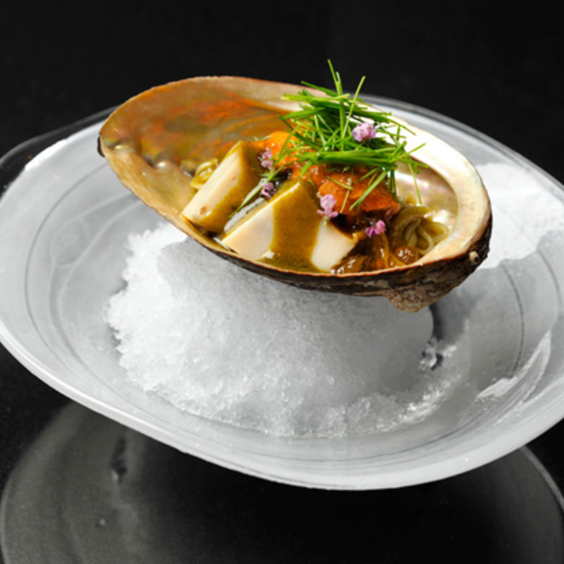 あわびのソテー(日本料理 晴山)