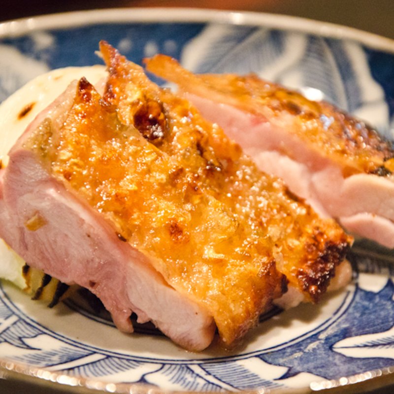 地鶏のグリル(日本料理 晴山)