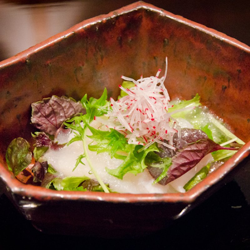 とろろと野菜(日本料理 晴山)