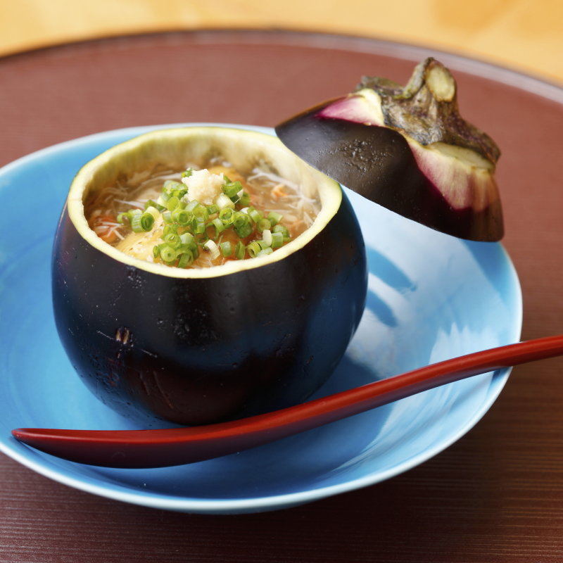 カニあんかけ　茄子椀(双寿)
