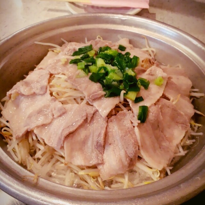 豚もやしセイロ蒸し鍋(冨紗家 本店)