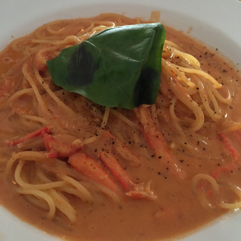 ズワイガニとかにみそのトマトクリームパスタ(アネアカフェ 参宮橋店 （anea cafe）)