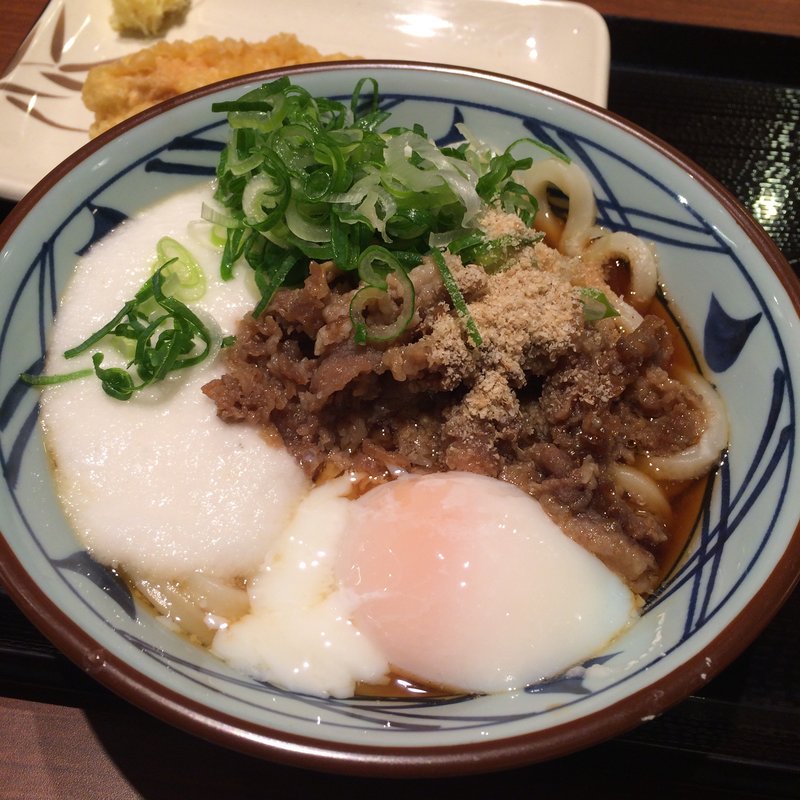 肉とろ玉うどん(丸亀製麺 河原町三条店 )