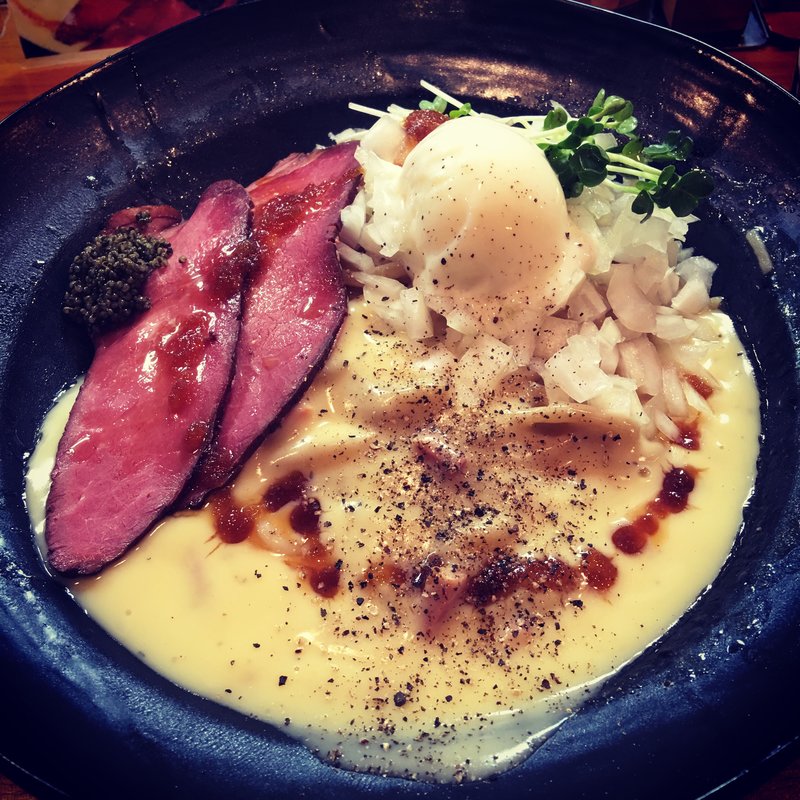 ビーフカルボまぜそば(まぜそば 凜々亭 郡山本店 )