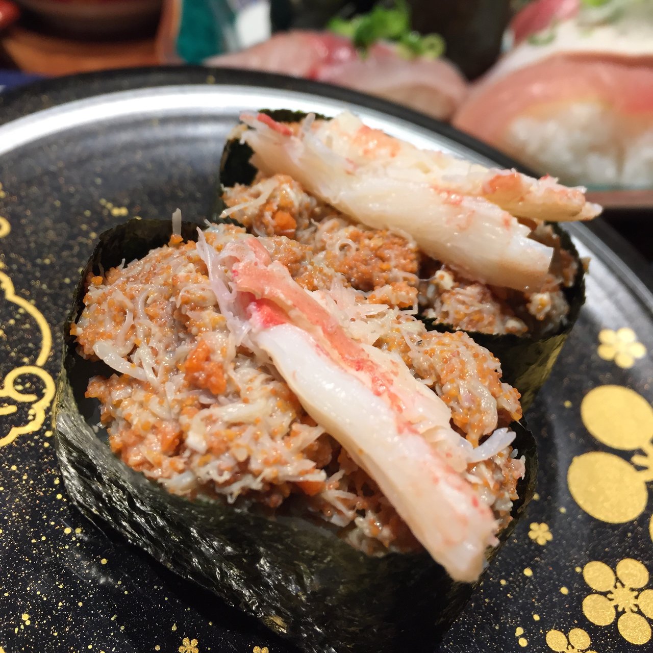 香箱ガニ軍艦(もりもり寿し 片町店 )の口コミ一覧 | No.1のメニューが