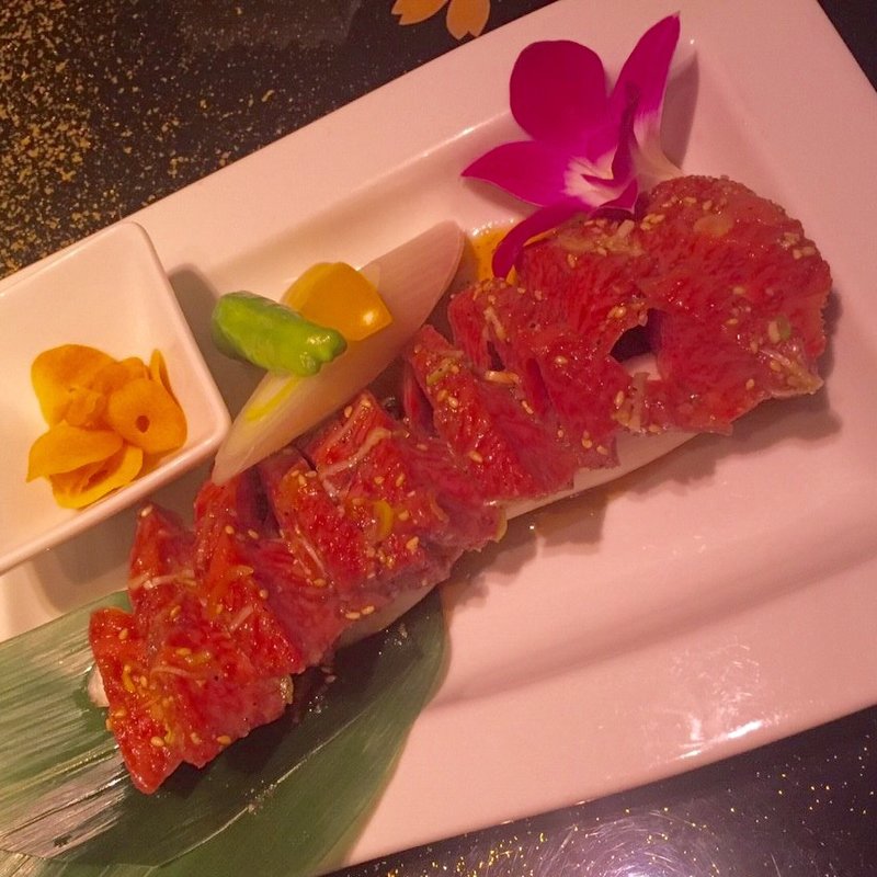 炙り肩ロース すだれ焼き(游玄亭 西麻布本館)