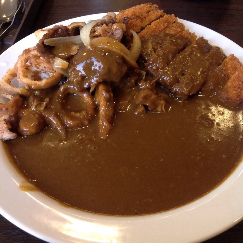 牛三昧イカ3辛400ルウー追加(CoCo壱番屋)