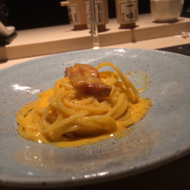 店主が本気で作った特製カルボナーラ(中目黒いぐち 麻布十番店)