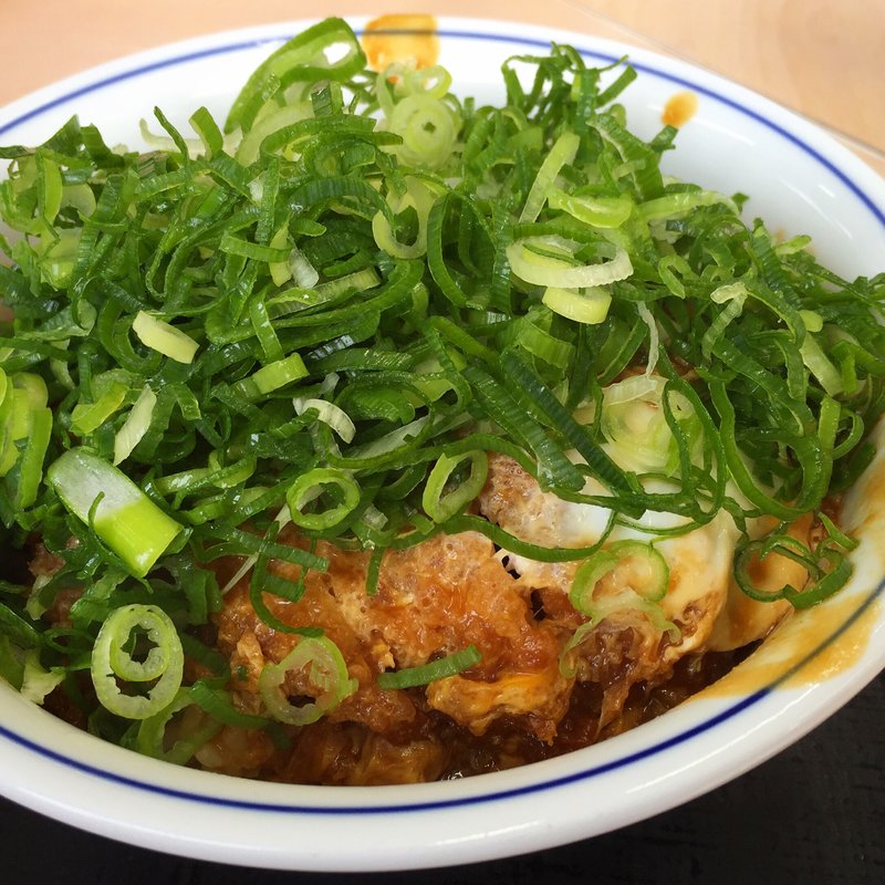 ネギ味噌かつ丼(かつや 兵庫姫路西店)