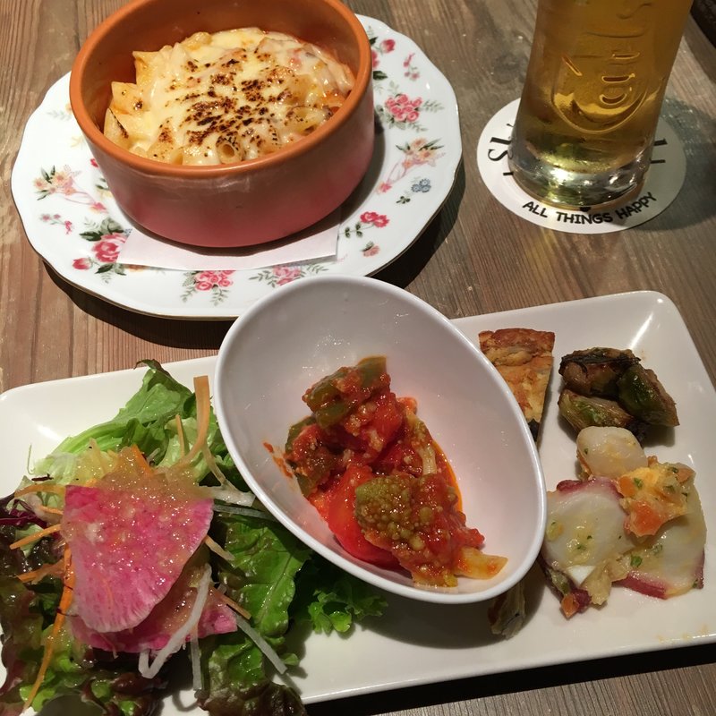 夜のバルセット(Shinzi Katoh Cafe Dining シンジ カトウ カフェ ダイニング)