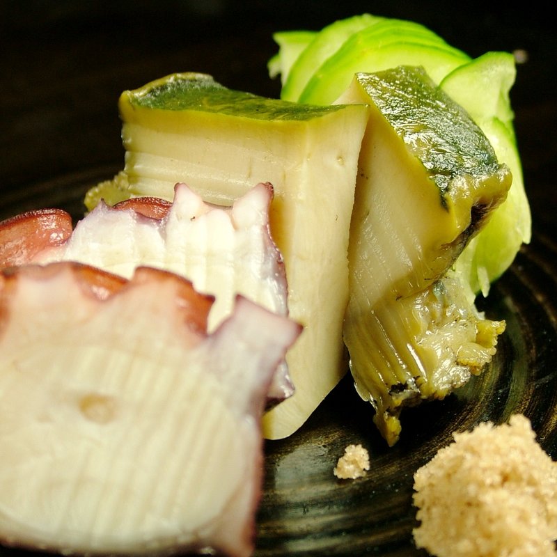 アワビとタコ(鮨 みつや)