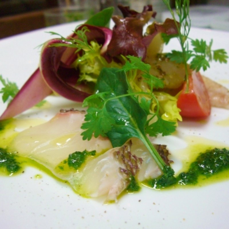 白身のカルパッチョ(チェルト)