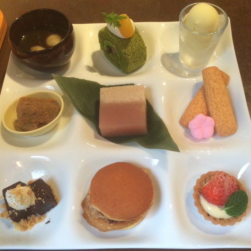 松花堂おやつ(伊右衛門サロン （IYEMON SALON KYOTO）)