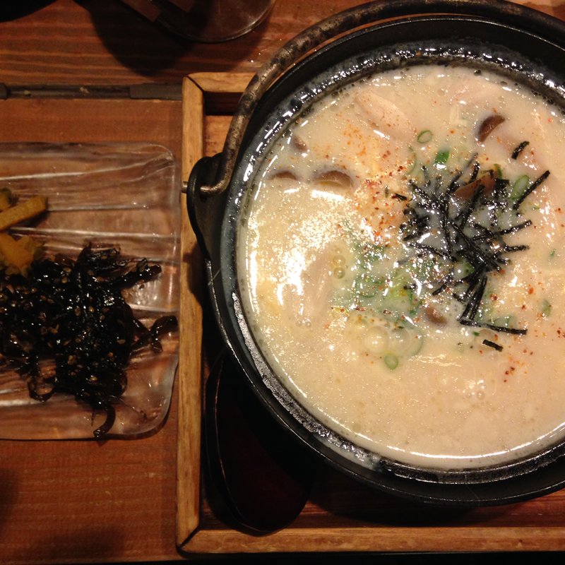 豆乳仕立ての鶏ぞうすい(Vegetable Dining 畑舎 （はたけや）)