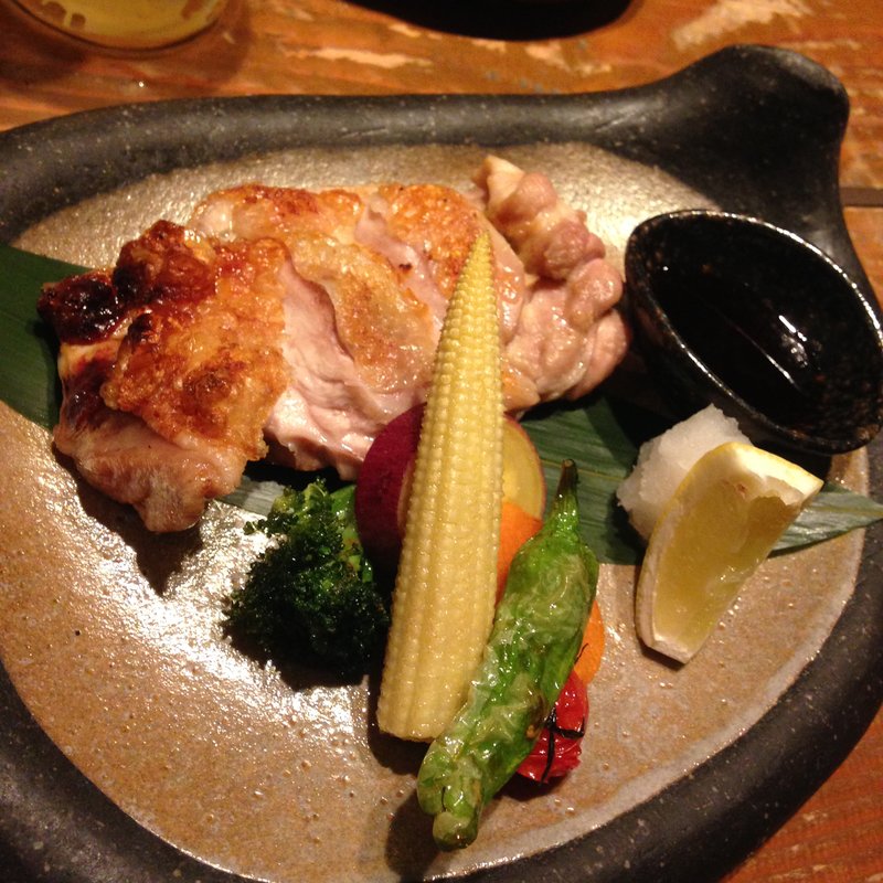 淡路地鶏の荒塩焼き(Vegetable Dining 畑舎 （はたけや）)