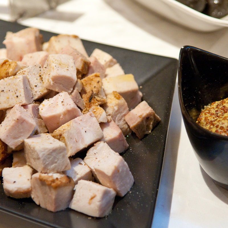 豚肉のサイコログリル(トラットリア コダマ （Trattoria Kodama）銀座)