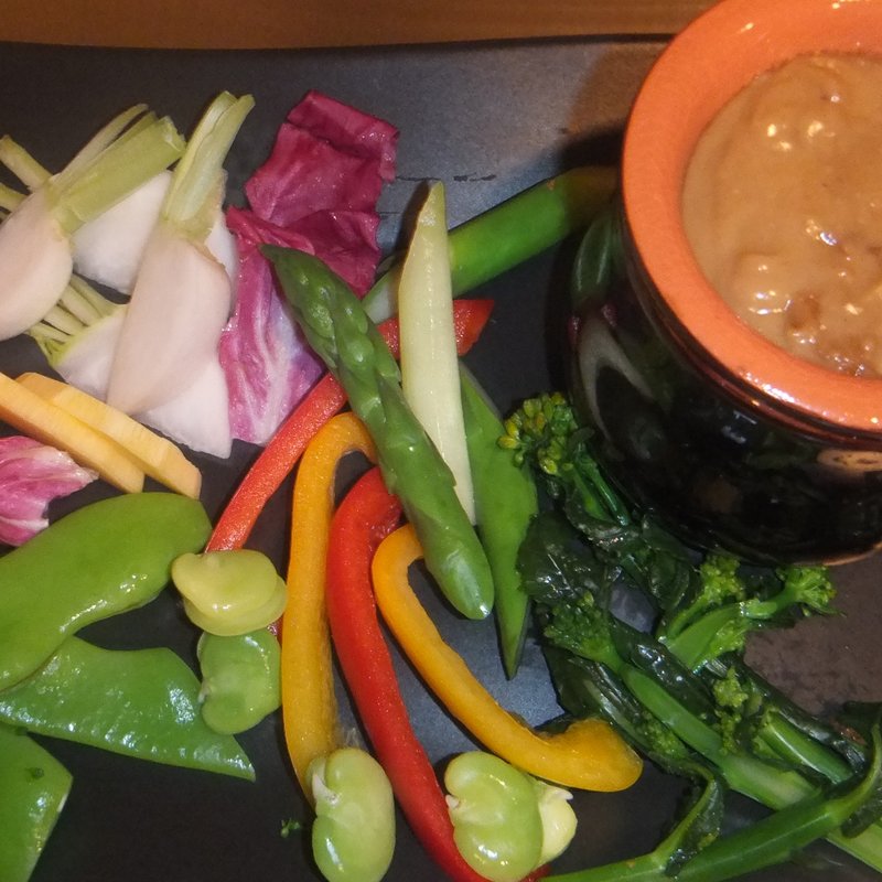 おいしい野菜のオーケストラ バーニャカウダ(トラットリア コダマ （Trattoria Kodama）銀座)