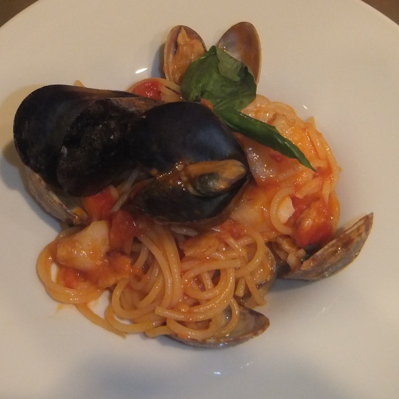 ムール貝のトマトパスタ(トラットリア コダマ （Trattoria Kodama）銀座)