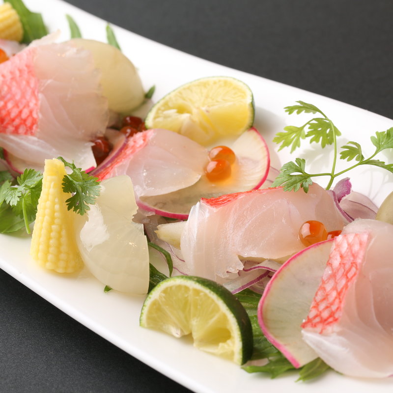  金目鯛のサラダ仕立て(江府 お茶の水 takamura)