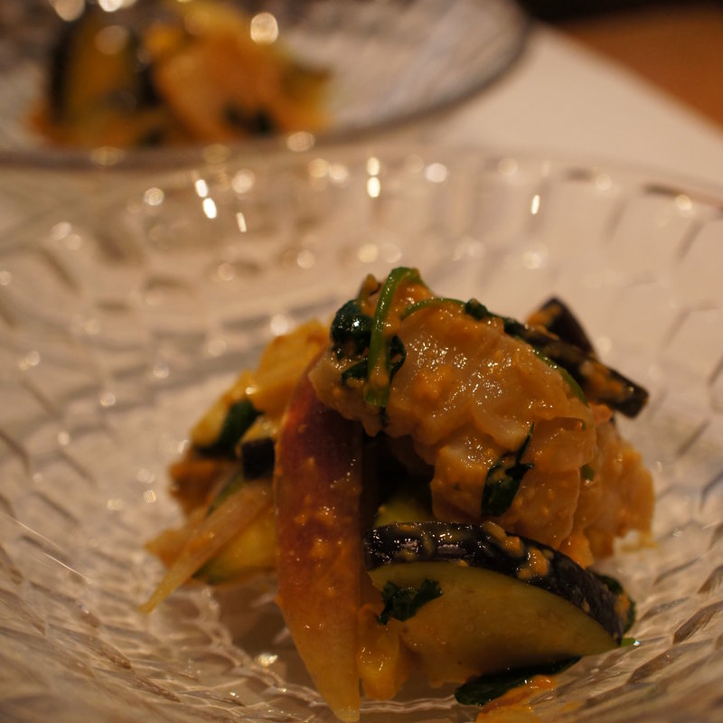 野菜の味噌和え(日本料理 TAKEMOTO （タケモト）)