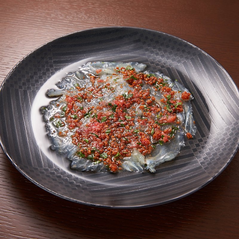 白身魚のカルパッチョ(タンテリーザ笑多)