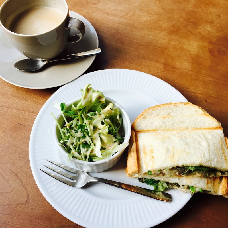 ツナとポテトのホットサンド セット(カフェBC)