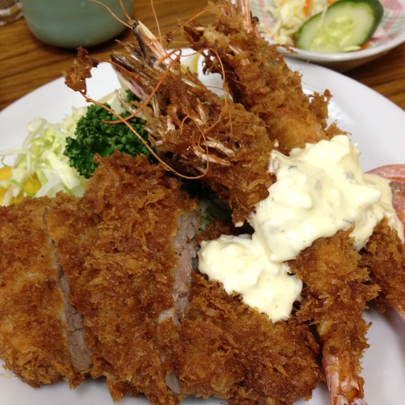 エビフライ・ヒレカツ定食(とんかつ八千代 （とんかつ・やちよ）)