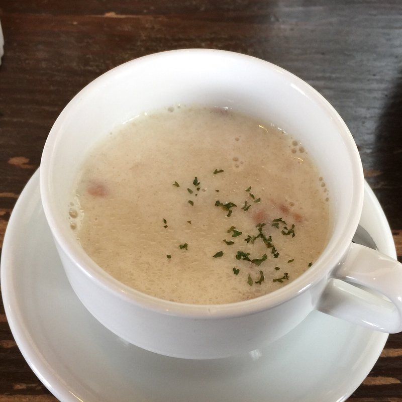 クラムチャウダー(ナッシュカリーアメリカン 倉敷本店)