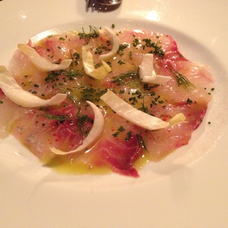 鮮魚のカルパッチョ(THE SODOH HIGASHIYAMA KYOTO （ザソウドウ東山京都【旧店名】 THE GARDEN ORIENTAL KYOTO）)