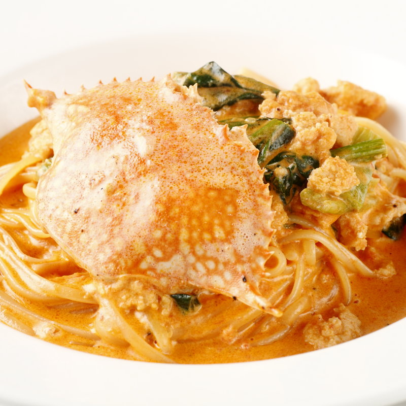 ワタリガニのクリームパスタ(トラットリアQ )