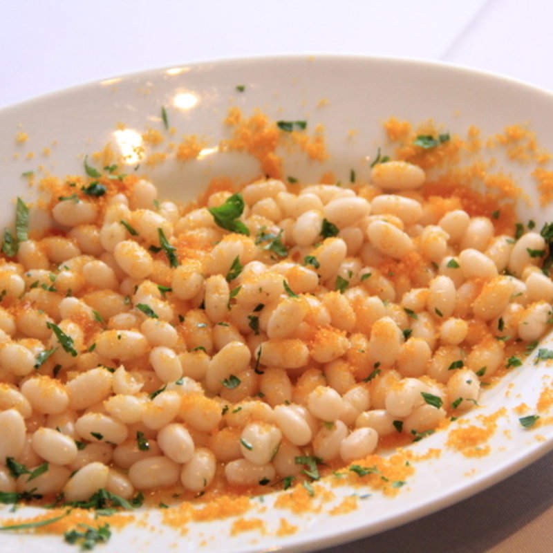 ひよこ豆　カラスミと共に(トラットリア　ガルガ)