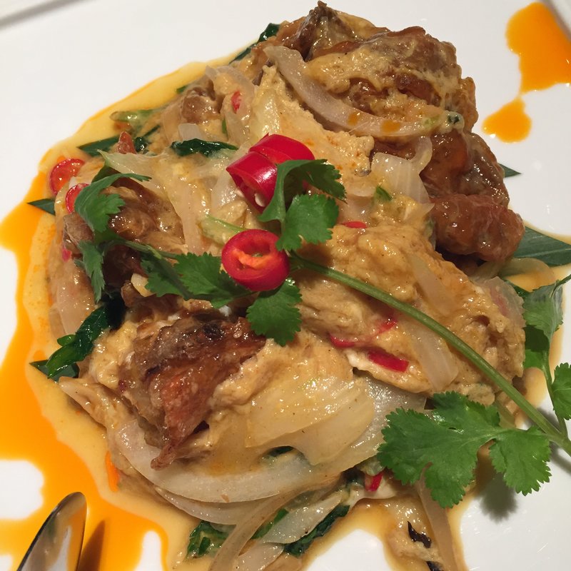 ソフトシェルクラブと玉子のカレー炒め(ジムトンプソンズテーブル タイランド 銀座 （JIM THOMPSON’S Table Thailand）)