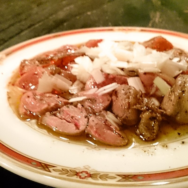 レバーのアヒージョ(十勝バル スノーキー  )