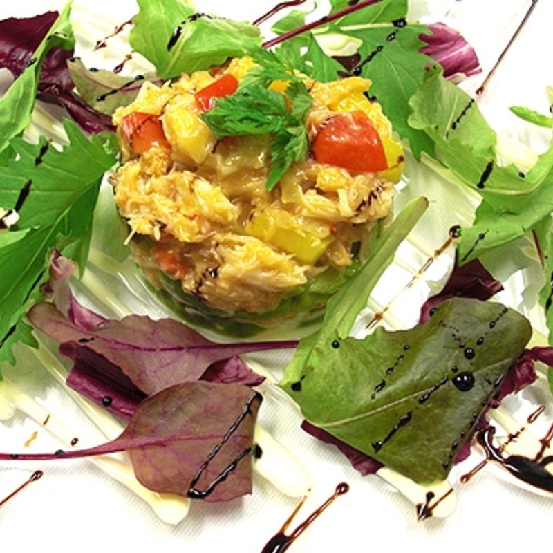 カニと卵のサラダ仕立て(トラットリア カンティーニ)