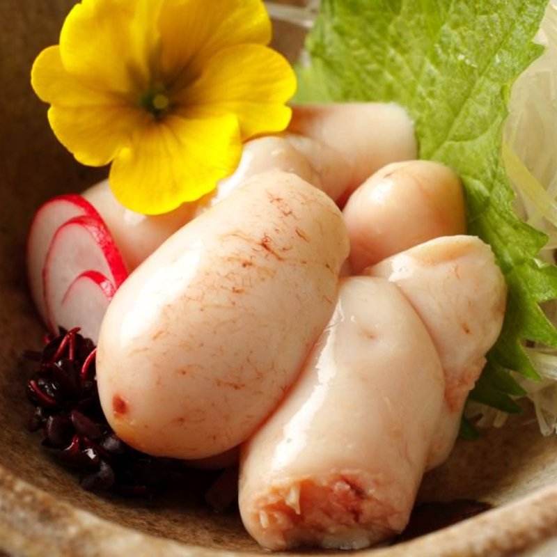 地鶏白子の湯引(うのあん)