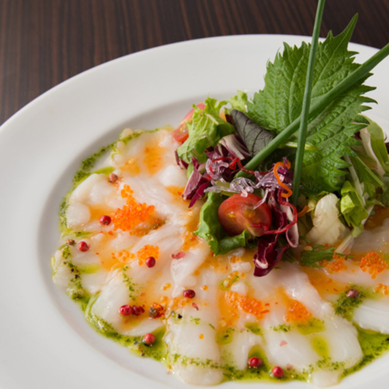 日替わり魚介のカルパッチョ(ヴェルディ・ダイニングレストラン)