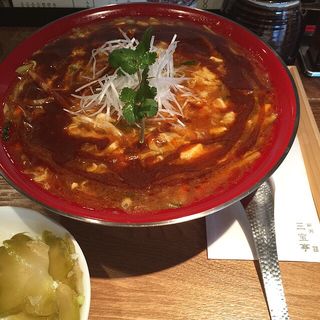 酸辣湯麺 辛さ＋3(新潟三宝亭 東京ラボ中目黒店)