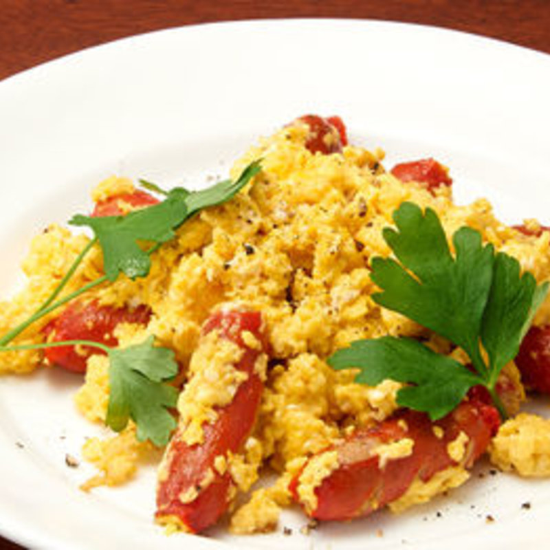 ウインナーと玉子の炒めもの(ふくまめ )