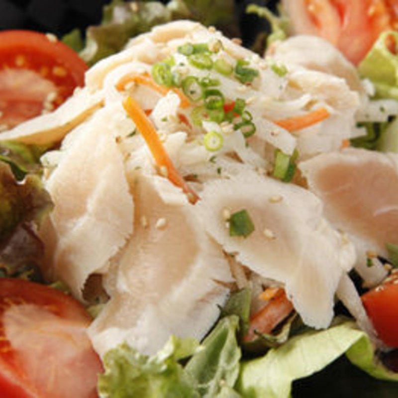 地鶏と大根のハリハリサラダ まろやか胡麻ドレッシング(龍の隠れ家 )