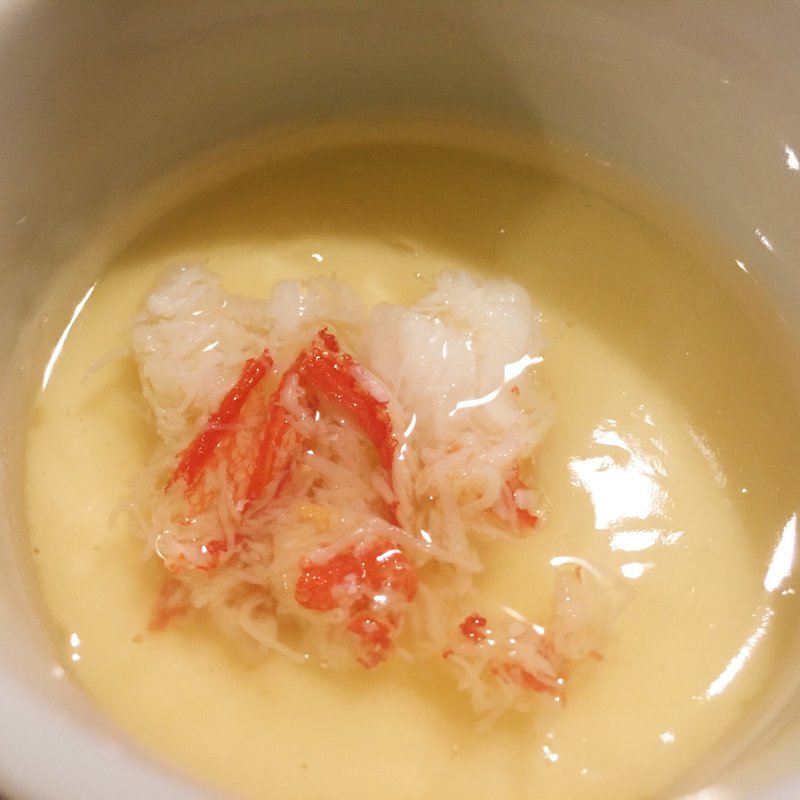 蟹と餅の茶碗蒸し(こきゅう)