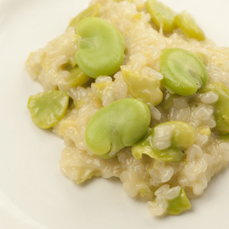 ソラマメのリゾット(ヴィノ・ヒラタ)