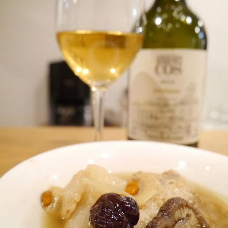 シイタケとメークインのポトフ仕立て(Academic Wine Bar ワインのばか)