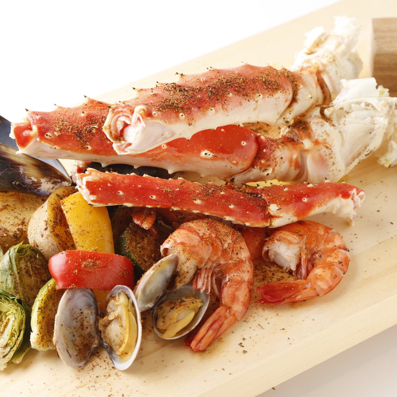 たらば蟹と鮮魚のグリル(CAFE＆DINING Wiki Wiki)