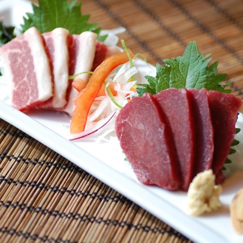 赤身とふたえご2種盛り(ばんぺい柚 )