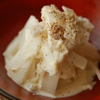 大根とホタテの真っ白サラダ(ばんぺい柚 )