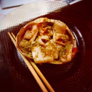 カニ味噌プランチャ(スペイン料理 アロス )