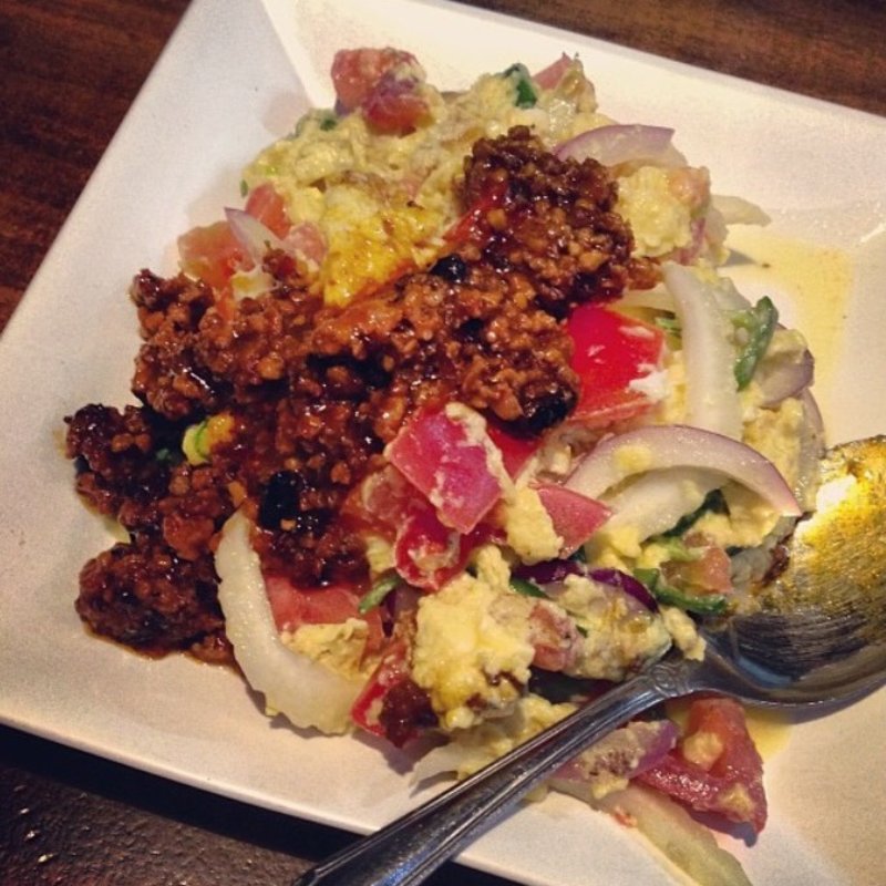 玉子とトマトの炒め(ドラゴンバル)